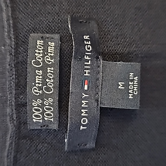 Tommy Hilfiger Pima Cotton V Neck Sweater Medium NWOT - Picture 3 of 4